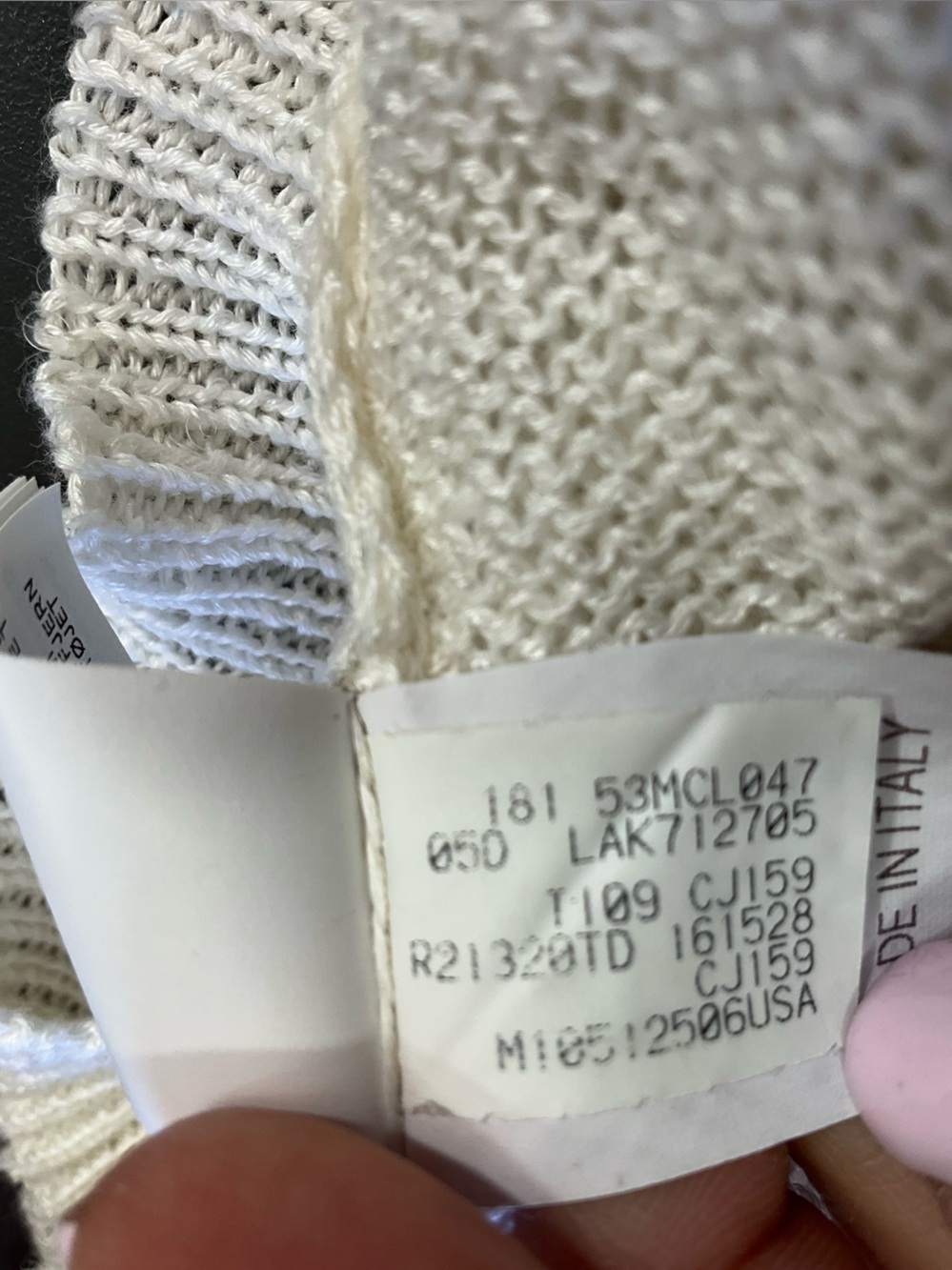 BRUNELLO CUCINELLI White Sequin Sparkle Knit Cardigan Open Front Lightweight M - Picture 8 of 10